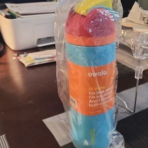 Owala Blue and Pink Water Bottle